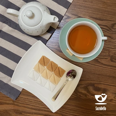 háromszög formájú cukor