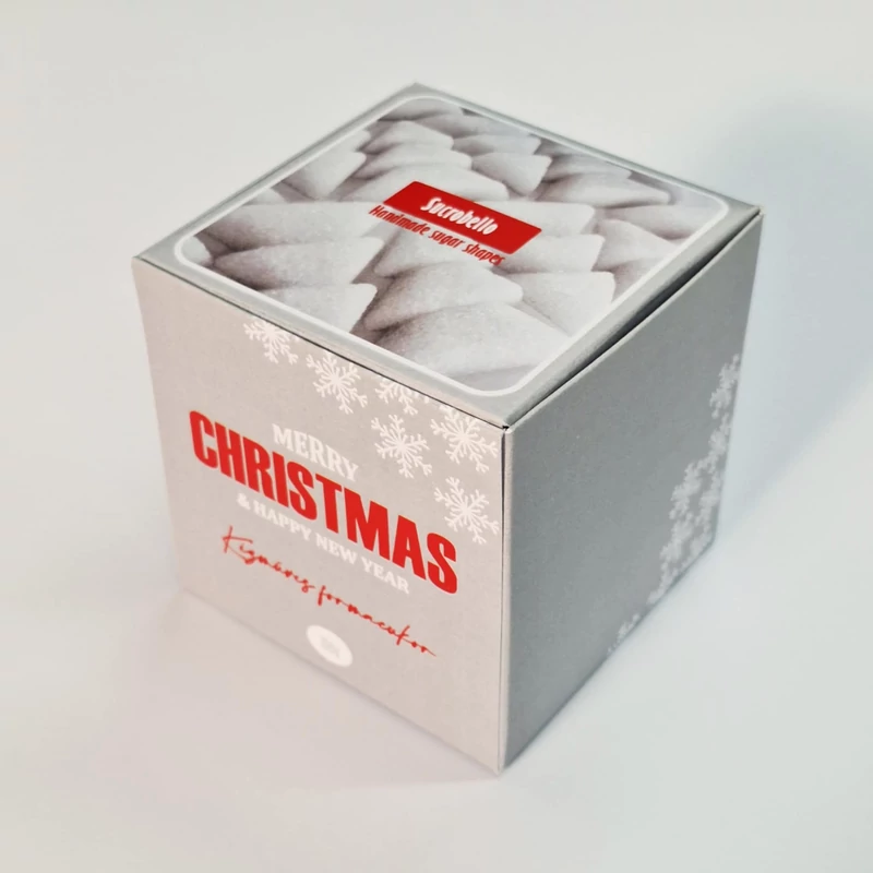 Fenyő formacukor fehér - family box- 115 db