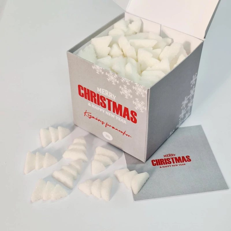 Fenyő formacukor fehér - family box- 115 db