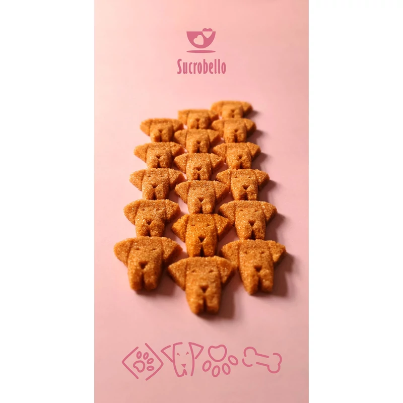 kutyás formacukor - kutyafejek